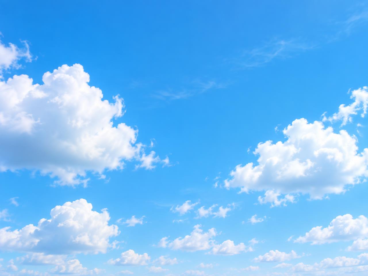 Bright cloud sky